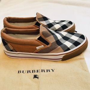 Burberry slip on sneakers